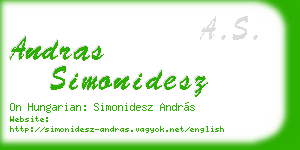 andras simonidesz business card